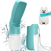 COMTENS Portable Dog Water Bottle for Walking - Leak Proof Foldable Pet Water Bottles Dispenser Bowl Travel Drink Cup for Walking Hiking Traveling