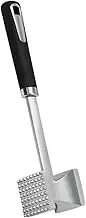 iplusmile 1Pc Dual Sided Meat Hammer Tenderizer Beef Mallet for for Steak Chicken and Pork Practical Design with Storage Black Handle