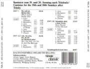 HELMUTH RILLING THE BACH CANTATA, VOL. 54 NEW CD