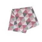 Triangles 175GSM Geometric Pattern Printed Polar Fleece Throw Rug 120 x 150cm Du
