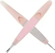 DRESSOOS 1 Set Nail Manicure Tools Durable Cuticle Pusher Remover Nail Dotting Applicator for Home Salon Use Compact Dead Skin Cleaner Essential
