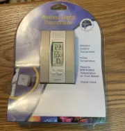 La Crosse Wireless Digital Thermometer Min & Max + Clock Old Stock WS-7013BZ-BP