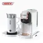 HiBREW 5 in 1 Multiple Capsule Coffee Machine Cappuccino with FROTHER AND TRAY