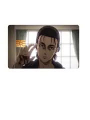 High Gloss Credit Card Skin - Attack on Titan Eren Jaeger Design