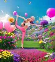 Exclusive 11" Poseable Yoga Fashion Doll Sporty Outfit, Water Bottles + More!