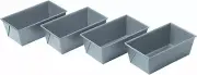 Commercial II Non-Stick Mini Loaf Pans, 5-3/4 by 3-1/4 by 2-1/4-Inch, Gray , 4 C