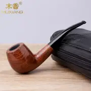 Classic Handmade Tobacco Pipe Rosewood Smoking Pipe Fit 9mm Filter Acrylic Stem