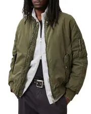Allsaints Banner Relaxed Fit Bomber Jacket