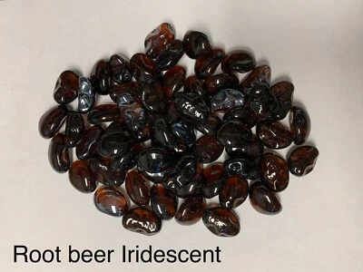 Root Beer Iridescent Fire Glass, Gas Fireplaces, Gas Fire Pits, Landscape