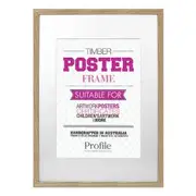 Profile Poster A1/A2 Frame - Natural Oak