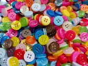 11mm Clothing Buttons Round Pearlescent