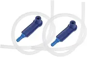 2pcs Brake Oil Parts Bleeding Fluid Bleeder Flexible Car Hose Hose Brake Fluid Car Tool Oil Bleeder Connector White Pp