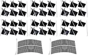 BYD Shark 6 Accessories Wheel Decals (4pcs) UltraLightweight Sporty Rim Stickers, Easy to Clean & Scratch Resistant