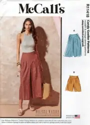 McCall's R11418 Soft Pleated Shorts, Culottes & Pants Sz 16-24 UNCUT M8260