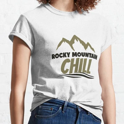 Rocky Mountain Chill Design Gift Present Cotton Tee for Men & Women S-3XL