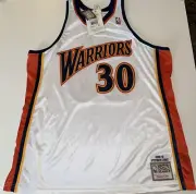 Authentic Stephen Curry Mitchell & Ness Golden StateWarriors Jersey - Sz 52 2XL