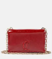 [Christian Louboutin] Christian Louboutin Loubi54 patent leather clutch One Size red