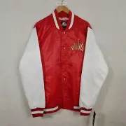 Budweiser X Starter 50th Black Label Crown Satin Jacket Gray Sz XXL $170