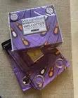 Purple Curtain & King Bedsheet Set Made With Natural Bamboo & Cotton