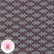 Moda KRINGLE AND CLAUS 30594 13 Black BASIC GREY Quilt Fabric CHRISTMAS
