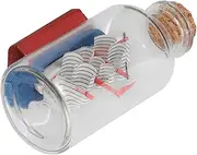 FOYTOKI Cruise Ship Drift Bottle Elegant Glass Design Nautical Decor for Christmas Tabletop