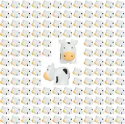 100 Pcs Mini Cows Figurines Miniature Resin Cows Animal Figurines Set for Decora
