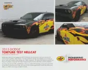 2017 Torture Test '15 Dodge Challenger Hellcat Shell SEMA Show info card