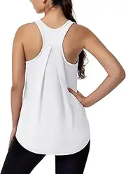 [Dawnrole] Workout Tops for Women Racerback Tank Tops Yoga Gym Shirts