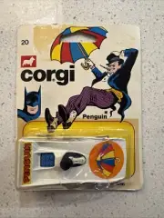 Vintage 1979 Corgi The Penguin White Die Cast Car in Unopened Package