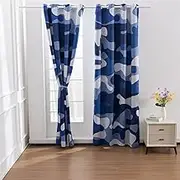Meeting Story Camouflage Blackout Curtains for Kids Boys Teens Bedroom Colorful Camo Decor for Home Living Room Darkening Grommet Window Drapes 2 Panel Set(42"x72",Navy)