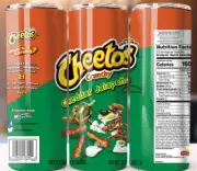 Cheetos Crunchy Cheddar Party Size Style Tumbler 20oz Mug Cup style w/ Straw
