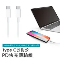 在飛比找momo購物網優惠-【聆翔】USB-C快充線 雙Type-C頭 IPhone15