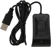 USB Fingerprint Reader, Mini Fingerprint Scanner PC Dongle Wins, USB 10 Key Auto Identification, 10 Fingers Capacity FingerLogin Key for Computer Access Control