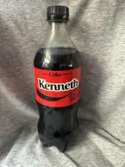 Share a Coke with Kenneth 2025 Personalized Gift Coca~Cola Bottle 20oz Zero
