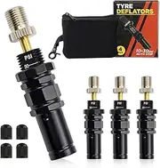Tire deflators, 4Pcs Adjustable tire deflator kit 10-30 PSI, for Off-Road Accessories of Pneumatic tire deflators for Jeeps, Cars, Trucks, Motorcycles, and ATVs