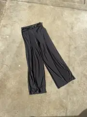 ASOS Women’s Black Stretchy Slinky Split Front Pants Size 10 NWT