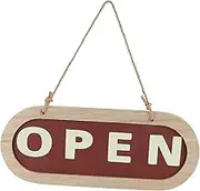 Shop Listing Wood Decor Dual Side Plate Wooden Door Sign Open and Closed Sign for Business Door Sign Hanging Ornament Sign Pendant Welcome Door Plate Pendant Panel