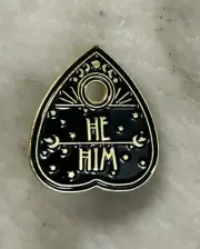 He/Him Ouija Board Planchette Pronouns Pin