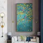 Magpie Birds Print On Canvas (80x140cm)