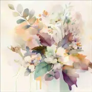 Floral Accent & Decor Tile Leah McLean Flower Art OB-MCL107AT