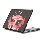 MacBook Pro 13-inch (M1 / M2 / Intel) Impact Case Pink Mystical Mushrooms - cottagecore forest night