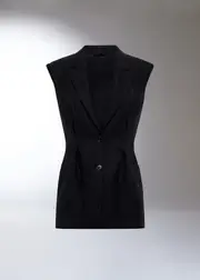 [Del Core] Sleeveless Single Breasted Jacket