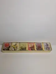 VINTAGE 6 ENGLISH BATH CUBES FLORAL SCENTED Du Cair Rose Orchid Freesia Lavender