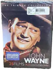 M6 !WOW! {New Sealed} JOHN WAYNE 25 Films Plus DOCUMENTARY Movies on DVD