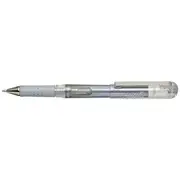 Pentel Hybrid DX K230M Gel Grip Pen Metallic Silver