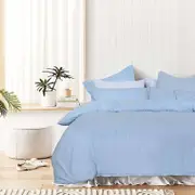 Single Bed Quilt Cover Set with Extra Standard Pillowcase - Blue