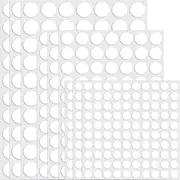720PCS Clear Glue Point Dots Double-Sided Sticker for Posters Walls Crafts, Round Acrylic Sticky Dots No Traces Adhesive Putty Sticker Balloon Sticker, 0.39inch/0.59inch/0.79inch