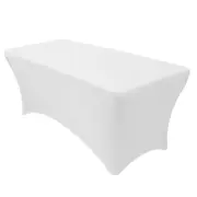 Tablecloth High elasticity Simple Design Smooth Tidy Decoration Desk Cover Desk cloth For wedding Hotel Home Office Party Study