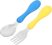 TIDTALEO Detachable Kids Toddler Forks and Spoons Set Case Safe Baby Cutlery for Kitchen Use