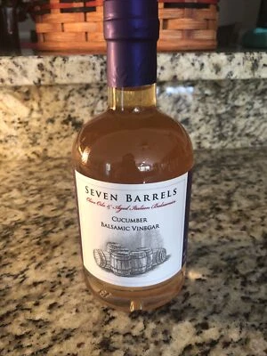Seven Barrels Cucumber Infused Balsamic Vinegar 12.7 Ounce Barrel Aged